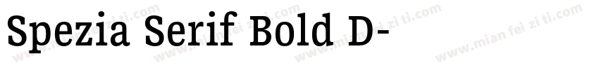 Spezia Serif Bold D字体转换